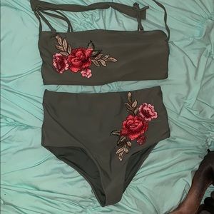 ROMWE bandeau bikini set